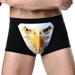 Printed Wolf Head Big Bird  Men's Boxer Briefs Underwear - EX-STOCK CANADA