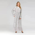 Champagne Sequined Abaya Dress for Dubai Turkey Women Dubai Abaya Kimono - EX-STOCK Canada