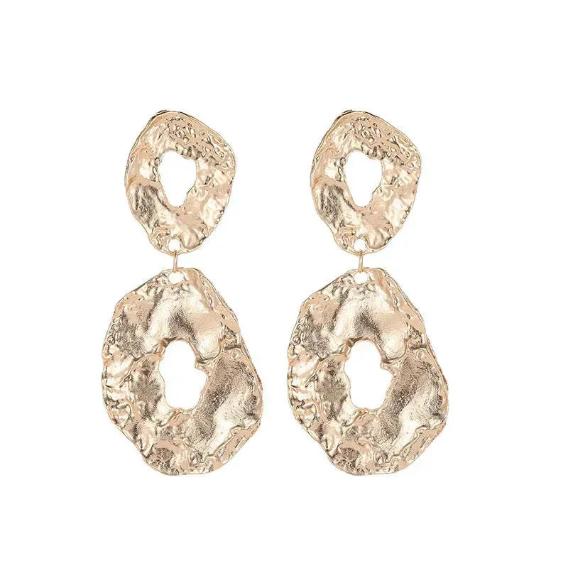 Jewelry Baroque Alloy Geometric Irregular Earrings - EX-STOCK CANADA