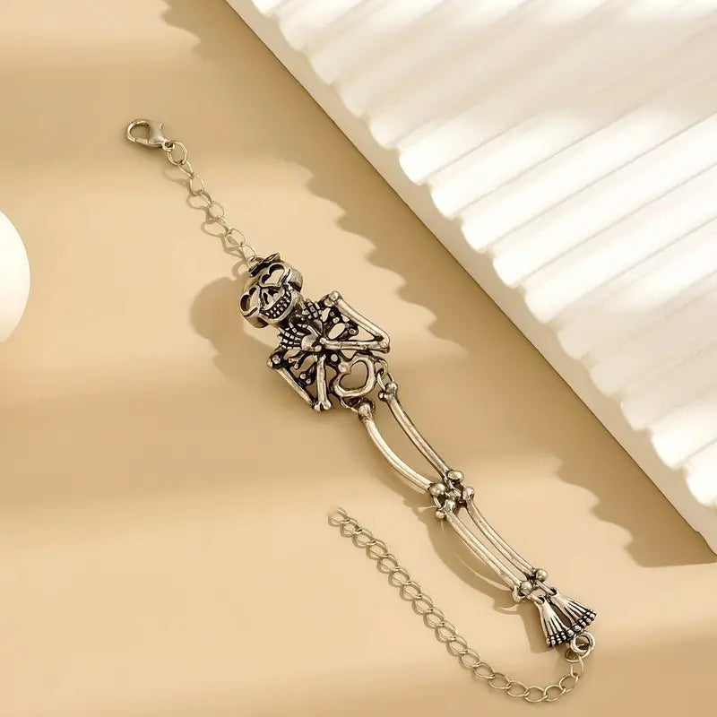 Exaggerated Skull Human Bracelet Fashion Halloween Hand Jewelry EX-STOCK