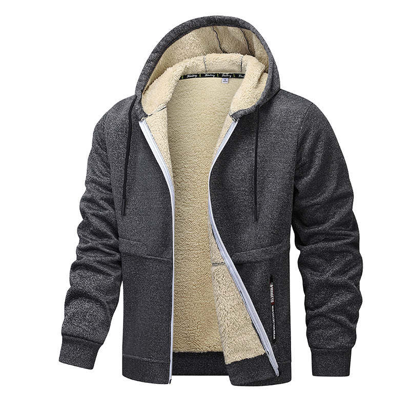 Men's Fashion Lambswool Thickened Coat Sweatshirt EX-STOCK Canada 