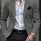 Men's Casual Light Business Suit Jacket grey
