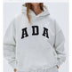 Casual And Versatile Letter Loose Hoodie With Fleece Lining For Women EX-STOCK Canada 