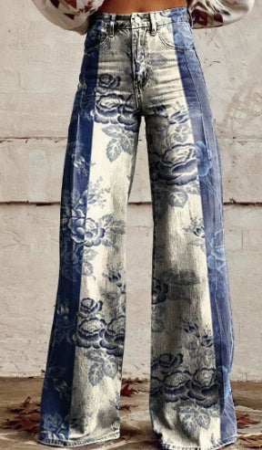 3D Digital Printed Women's Imitation Jeans EX-STOCK Canada 