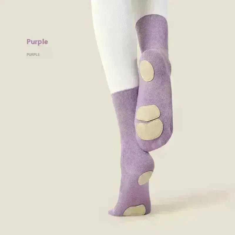 Mid Length Professional Classical Non-slip Dance Practice Socks - EX-STOCK CANADA