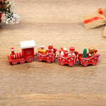 Wooden Christmas Train Decorations – Red, Green, White, Pink & Blue