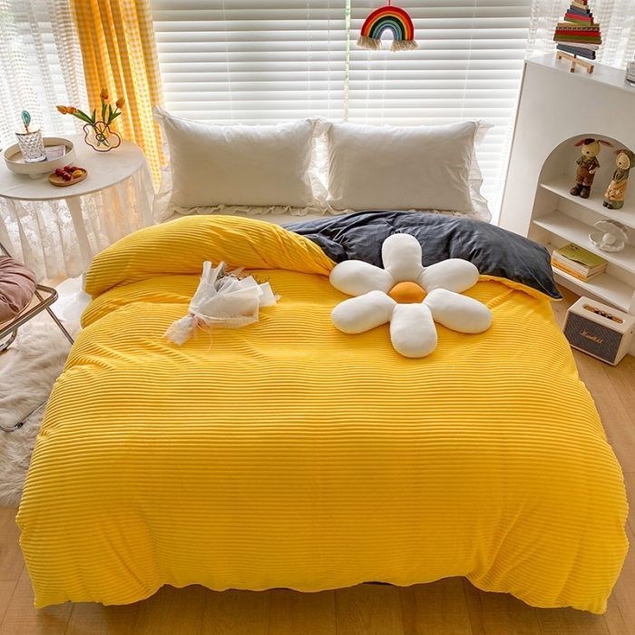 Double-sided Warm Coral Fleece Duvet Cover EX-STOCK Canada 