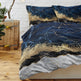 Chic Marble Bedding White Marble Gilded Navy Blue Duvet Cover Set Trendy Printed Design Bed Quilt Cover Set King 1 Duvet Cover 2 Pillowcases EX-STOCK Canada 