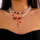 Women's Fashion Gothic Pearl Necklace EX-STOCK