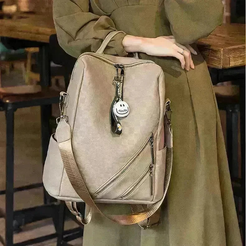 Fashion Checkerboard Backpack Casual Shoulder Bag All-match Shopping Travel Bags For Women - EX-STOCK CANADA