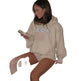 Casual And Versatile Letter Loose Hoodie With Fleece Lining For Women EX-STOCK Canada 
