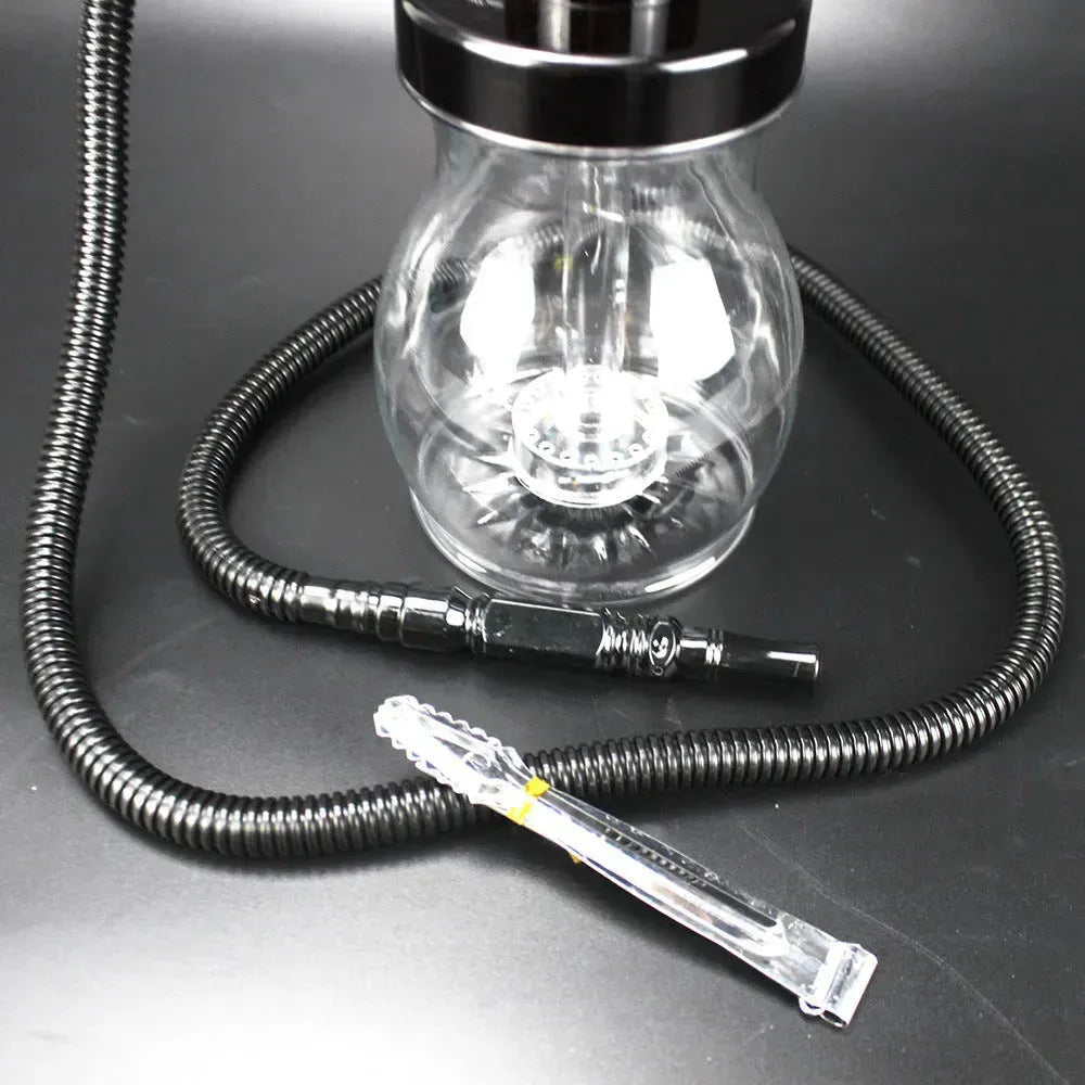 Portable Transparent White Plastic Hookah Full Set Of Accessories - EX-STOCK CANADA