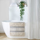 Woven Texture Stripe Bath Rug Grey 20x32 EX-STOCK