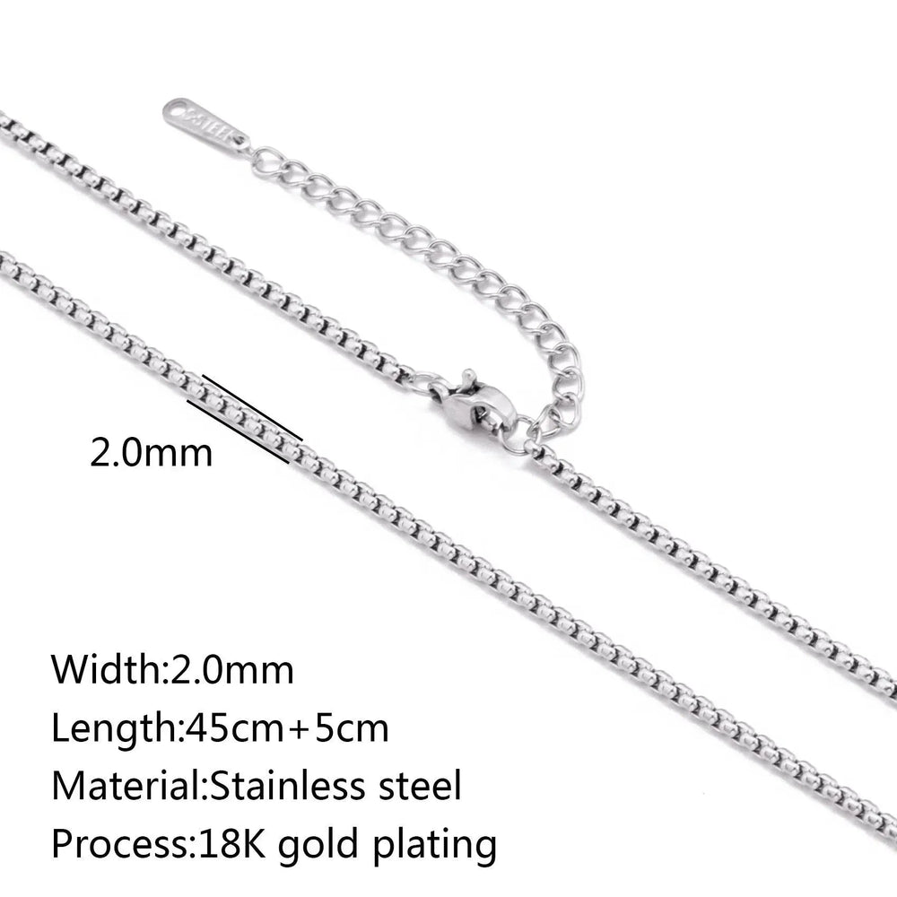 Stainless Steel Vacuum Vapor Plating 18K Gold Color Protection Lip Chain Necklace - EX-STOCK CANADA