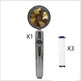 Propeller Driven Shower Head With Stop Button And Cotton Filter Turbocharged High Pressure Handheld Shower Nozzle - EX-STOCK CANADA
