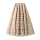 Cake Skirt Women's White Gauze long Layered tulle Skirt - EX-STOCK CANADA