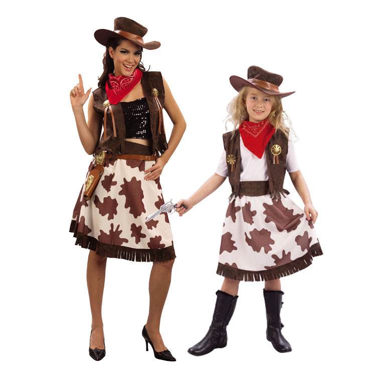 Boys And Girls Cowboy Costumes Christmas Children's Cowboy Costumes EX-STOCK