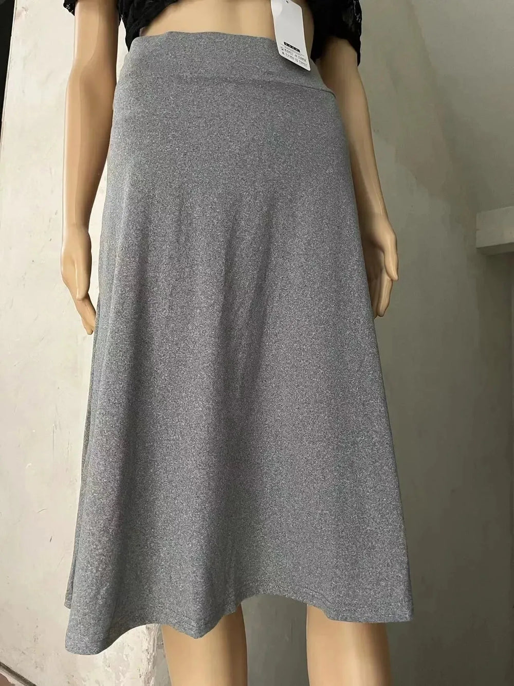 Women's casual High Waist flared Midi Skirt - EX-STOCK CANADA