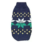 Christmas Maple Snowflake Turtleneck Knitted Sweater Pet Clothes - EX-STOCK CANADA
