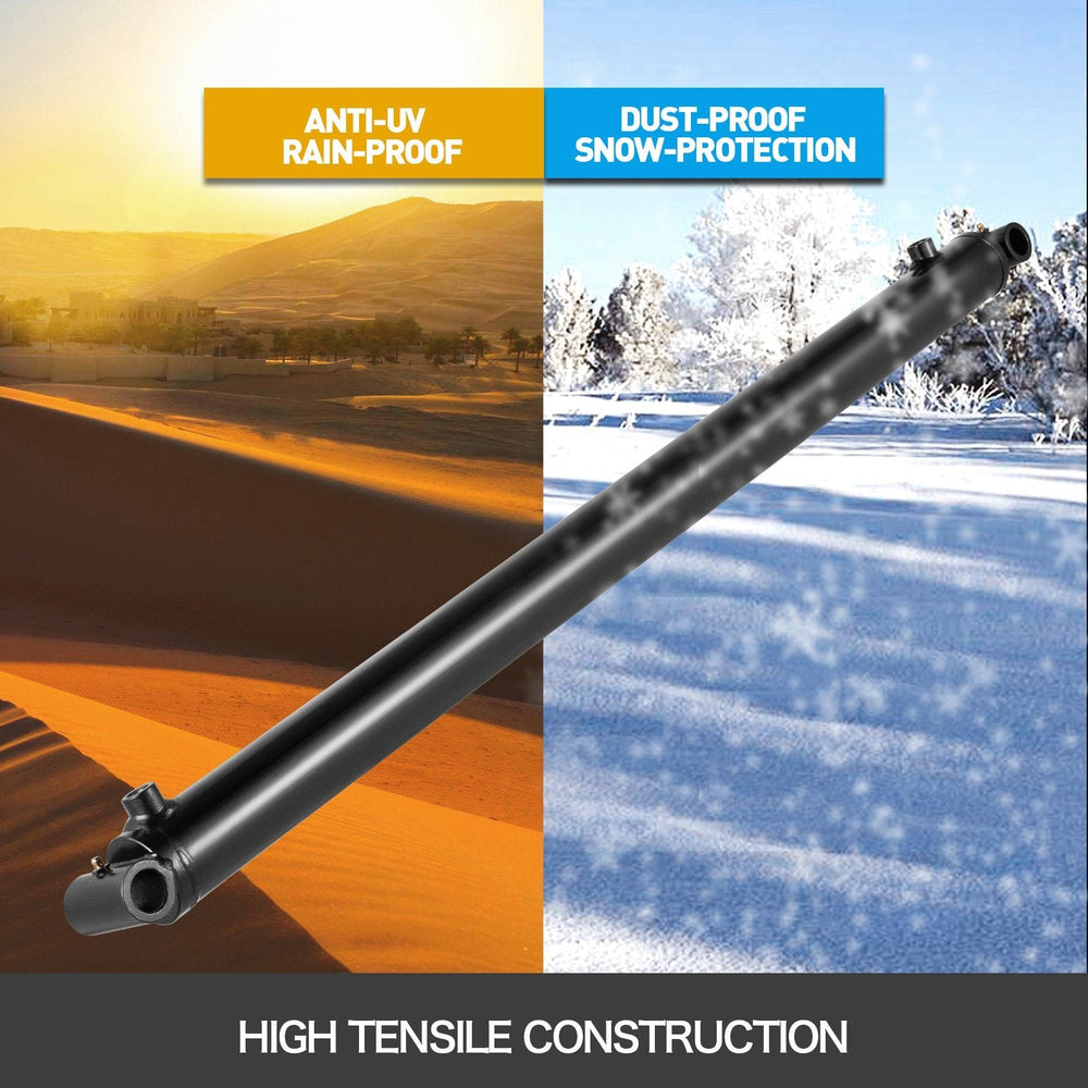 Hydraulic Cylinder 2 Bore 36 Stroke Hydraulic Ram Cylinder 3000psi Hydraulic Cylinders Welded Double Acting Cross Tube SAE6 Port Hydraulic Lifting Cylinder EX-STOCK