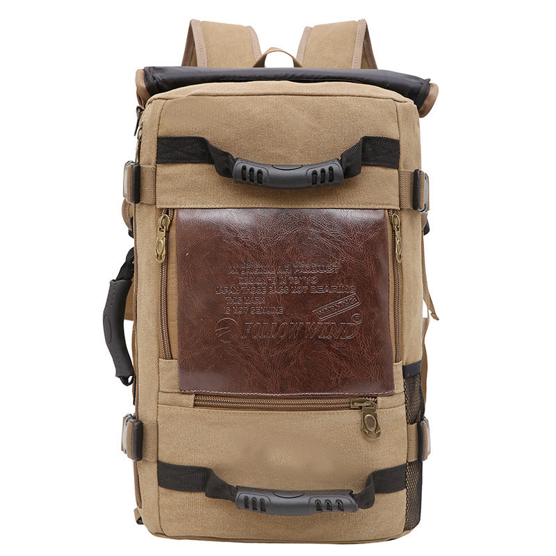 Men Canvas Backpack Huge Travel School Shoulder Computer Backpack Functional Versatile Bags Multifunctional Laptop Bag EX-STOCK Canada