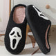 Halloween Skull Cartoon Print Slippers Warm Winter Slippers For Men Women Couple Home Shoes Indoor Cotton Slippers EX-STOCK