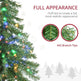 6' Artificial Christmas Tree With Warm White Or Colourful LED Lights, Pencil Shape, Steel Base EX-STOCK Canada 