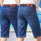 Men's Ice Silk Stretch Denim Shorts – Ultra-Thin Cooling Fit | Black, Blue, Light Blue | Sizes 28–40 9