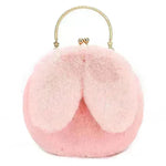 Baby Girl Fashion chain ear plush handbag - EX-STOCK CANADA