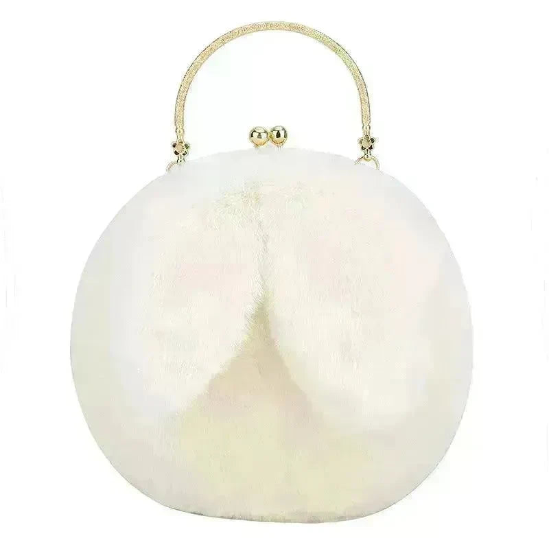 Baby Girl Fashion chain ear plush handbag - EX-STOCK CANADA