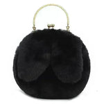 Baby Girl Fashion chain ear plush handbag - EX-STOCK CANADA