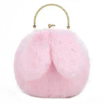 Baby Girl Fashion chain ear plush handbag - EX-STOCK CANADA