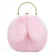 Baby Girl Fashion chain ear plush handbag - EX-STOCK CANADA