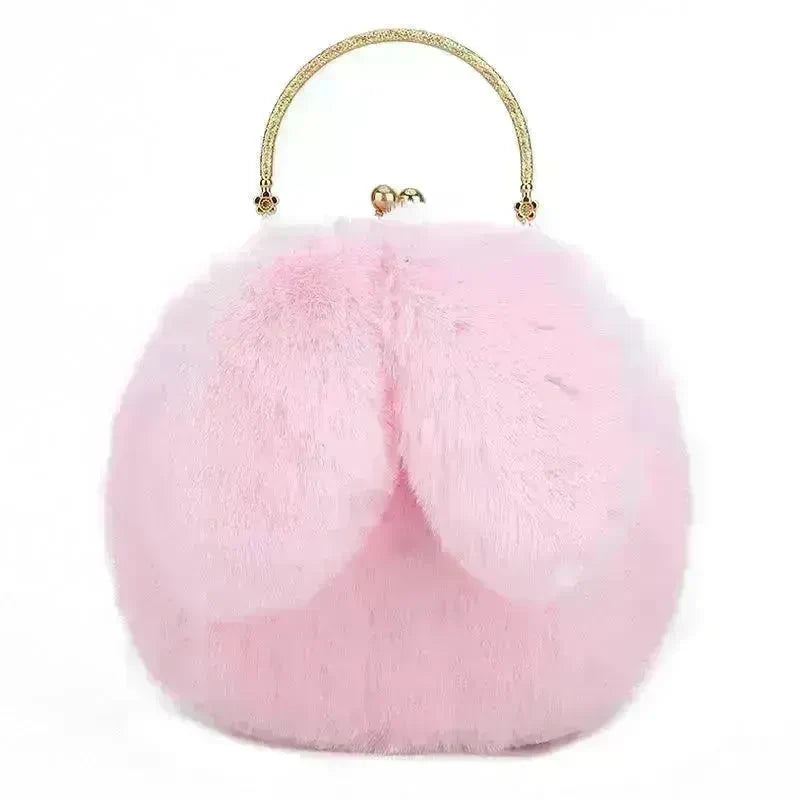 Baby Girl Fashion chain ear plush handbag - EX-STOCK CANADA