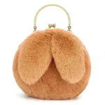 Baby Girl Fashion chain ear plush handbag - EX-STOCK CANADA