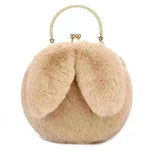 Baby Girl Fashion chain ear plush handbag - EX-STOCK CANADA