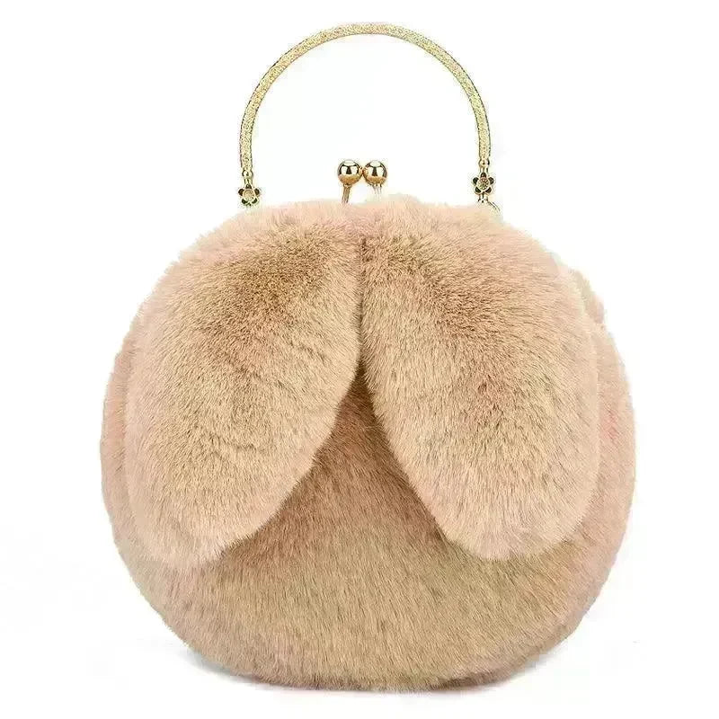 Baby Girl Fashion chain ear plush handbag - EX-STOCK CANADA