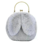 Baby Girl Fashion chain ear plush handbag - EX-STOCK CANADA