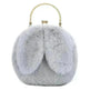 Baby Girl Fashion chain ear plush handbag - EX-STOCK CANADA