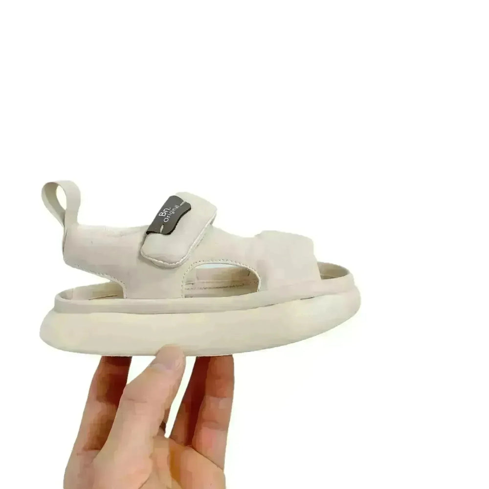 Baby Leisure Simple Pure Color Puff Beach Shoes - EX-STOCK CANADA