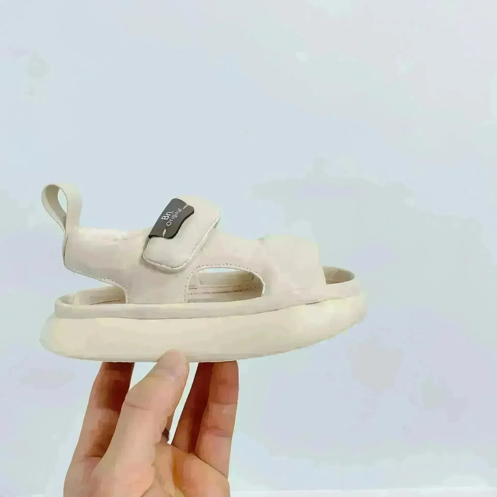 Baby Leisure Simple Pure Color Puff Beach Shoes - EX-STOCK CANADA