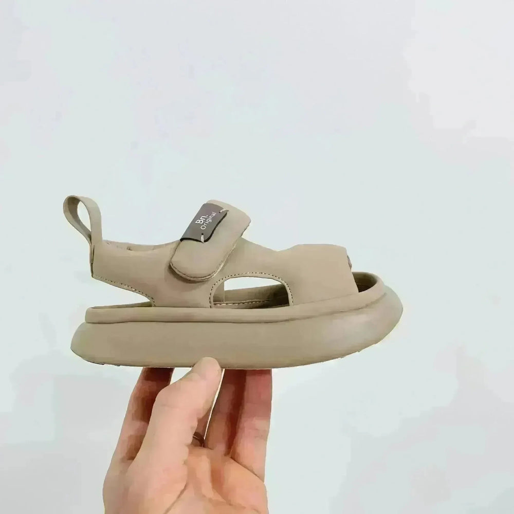 Baby Leisure Simple Pure Color Puff Beach Shoes - EX-STOCK CANADA