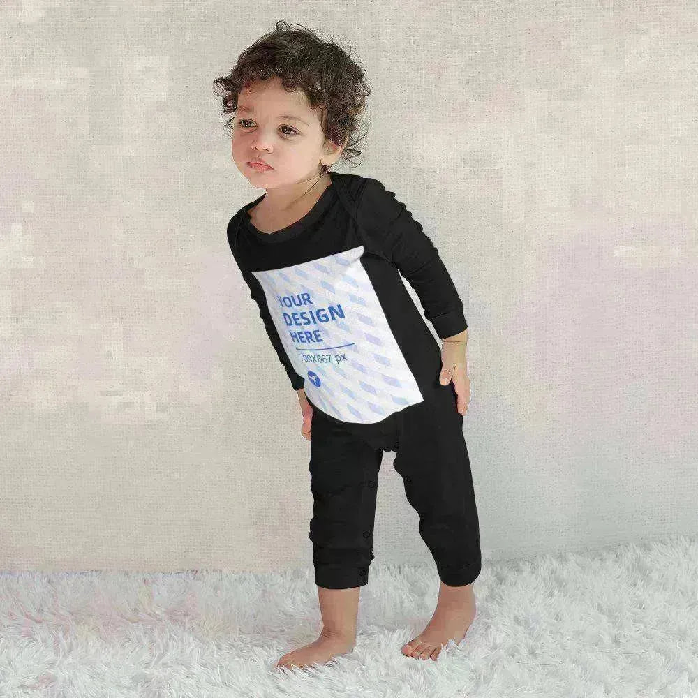 Baby's Comfortable Cotton Long Sleeve One Piece Personalized Wear - EX-STOCK CANADA