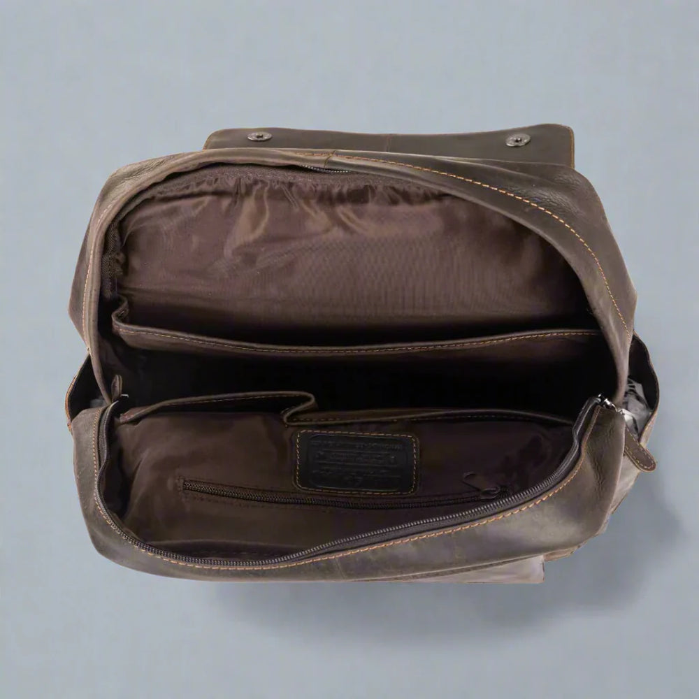 حقيبة ظهر جلدية عتيقة من جرينوود لأجهزة اللابتوبEX-STOCK Canada 