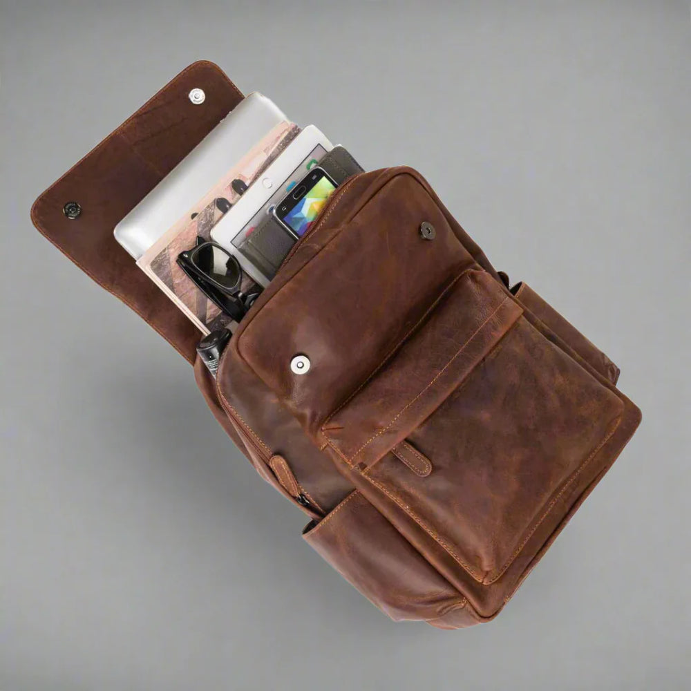 حقيبة ظهر جلدية عتيقة من جرينوود لأجهزة اللابتوبEX-STOCK Canada 