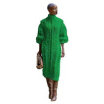 Buy Cashmere Winter Split Turtleneck knitted Midi Thick Sweater Dress - EX-STOCK CANADA