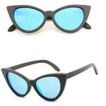Bamboo Wood Glasses Fashion Ladies Cat Eye Polarized Sunglasses - EX-STOCK CANADA