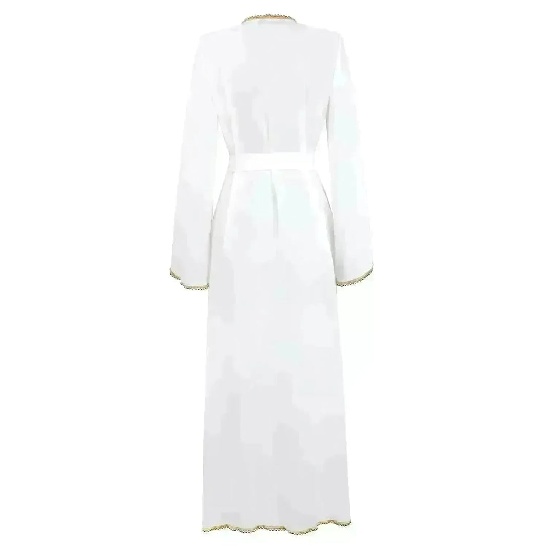 Bandage cardigan robe Arab dress - EX-STOCK CANADA