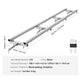 Rail Mill Guide System, 9 Ft Milling Guide, 4 Crossbar Kits Chainsaw Mill Rail Guide, Aluminum Adjustable Saw Mill Rail System Work With Chainsaw Mills For Builders And Woodworkers EX-STOCK