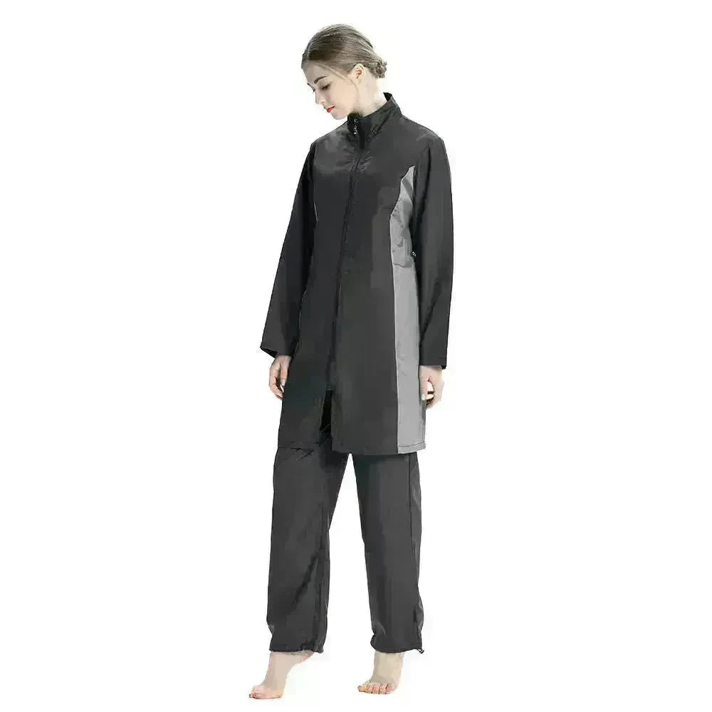 ArabSwimsuit Southeast Asia Hui Conservative Three-piece Suit Sportswear Swimming Suit EX-STOCK